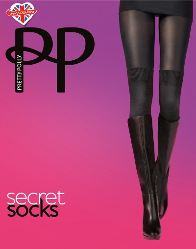 Rajstopy i zakolan&oacute;wki w jednym Secret Socks marki Pretty Polly