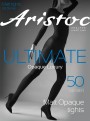 Kryjące, matowe rajstopy Ultimate Matt Opaque marki Aristoc, czarne, rozm. XL
