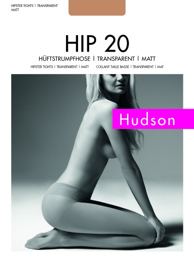 G&#322;adkie rajstopy biodr&oacute;wki Hip 20 firmy Hudson, czarne, rozm. XL