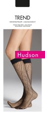 Modne podkolanówki kabaretki ze wzorem w romby marki Hudson