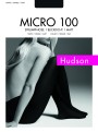 Gładkie kryjące rajstopy Micro 100 marki Hudson, czarne, rozm. XXL