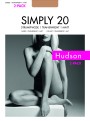 Gładkie matowe rajstopy w stylu natural look Simply 20 firmy Hudson - 2-pack, flanell, rozm. L