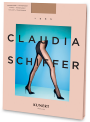 Kunert Claudia Schiffer Legs Style No. 7 - Dwukolorowe rajstopy z wyrafinowanym wzorem w delikatne paseczki