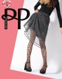 Kabaretki o wyrafinowanej strukturze siateczki Oblong Net marki Pretty Polly, czarne Kabaretki o wyrafinowanej strukturze siateczki Oblong Net marki Pretty Polly, czarne